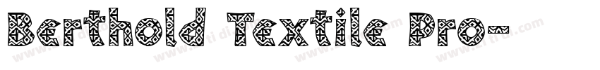 Berthold Textile Pro字体转换